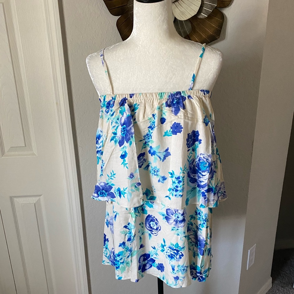 Olivaceous Floral 2 Tier Top Nip - image 1